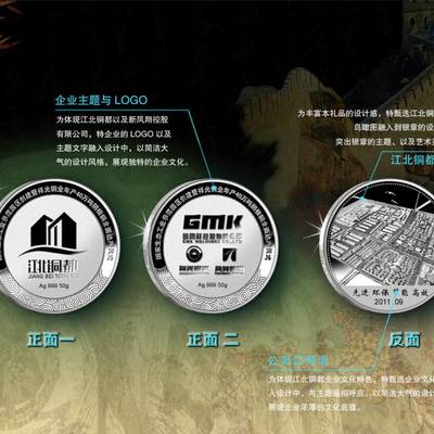 定制黄金纪念章 与掌心交接与大地纹理的艺术匠心